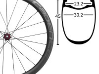35% Off 45mm Deep 30.2mm Wide 1330gr Tubeless Able Carbon Clincher & Free Shipping Worldwide